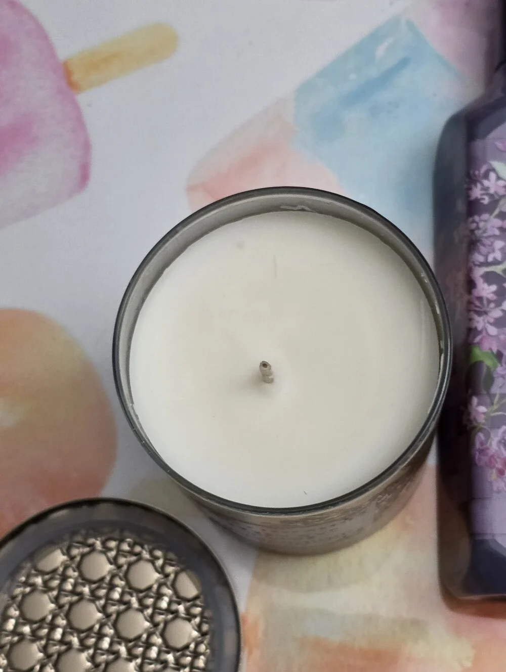 Bath & Body Works Fresh Cut Lilacs Hand Soap & Candle Set NEW - Picture 3 of 4